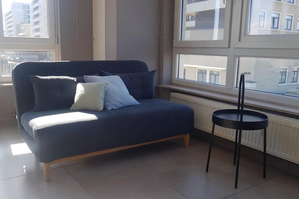 Oostende Studio Voor 2 Of 3 Pers Met Zeezicht Εξωτερικό φωτογραφία